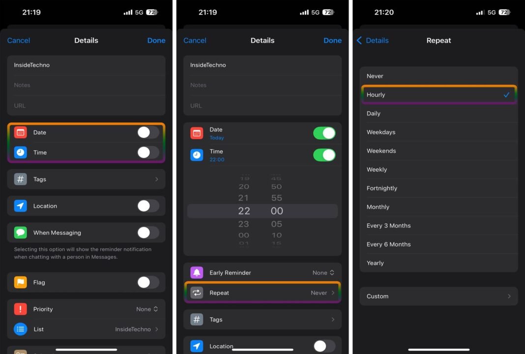 How to Set Hourly Reminders on iPhone and Mac