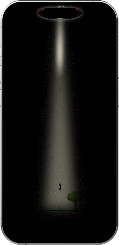 Minimal Alien Visitor Wallpaper Minimal wallpaper showing UFO in midnight