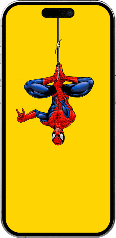 Spiderman Dynamic Island Wallpaper Spiderman in a Dynamic Island wallpaper