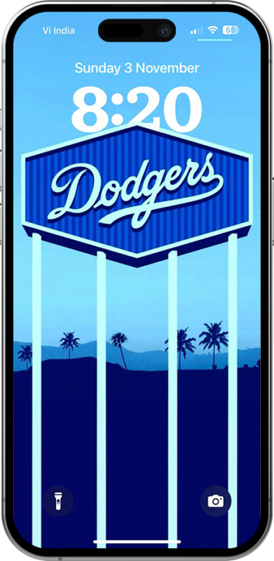 Dodgers iPhone wallpaper with the text