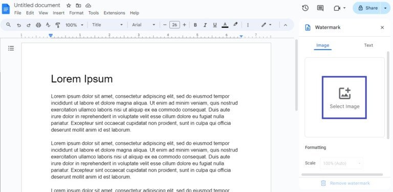 How to Put an Image as a Background in Google Docs | InsideTechno